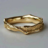 Bague rétro dorée