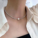 Collier rétro de perles