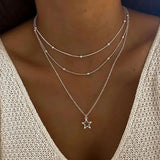 Collier rétro étoile