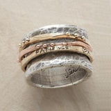 Bague rétro en or rose et or blanc