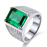 Bague Elsa avec émeraude et zircones