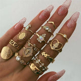 Set mit 8 bis 12 Ringen