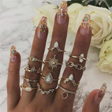 Set mit 8 bis 12 Ringen