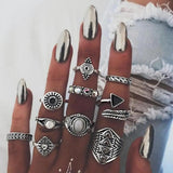 Set mit 8 bis 12 Ringen