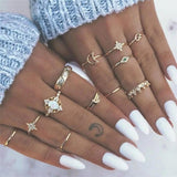 Set mit 8 bis 12 Ringen