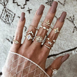 Set mit 8 bis 12 Ringen