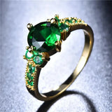 Goldring mit Smaragd