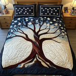 Ensemble de lit matelassé 3 pièces - Arbre de Vie