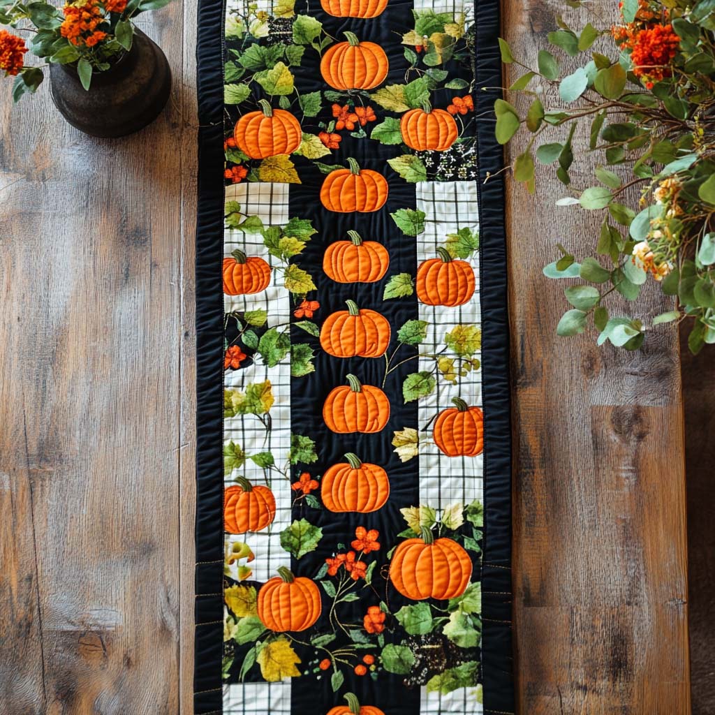 Chemin de table matelassé Automne Serein – vue 5