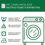 Sac cabas matelassé – informations produit