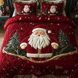 Ensemble de lit matelassé 3 pièces - Traîneau du Père Noël