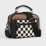 Sylviane – Sac à motif damier