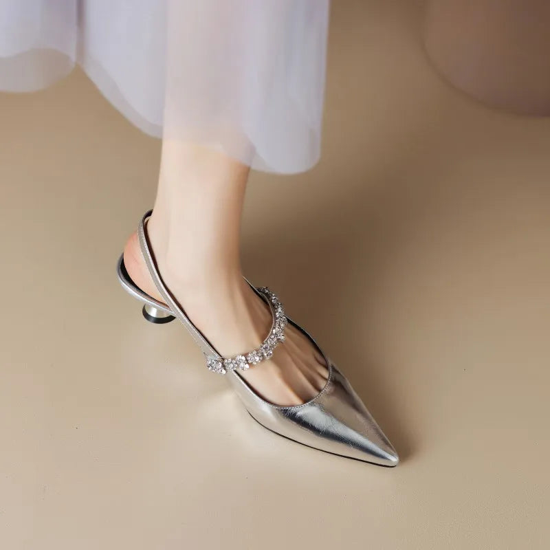 Elisa – Escarpins élégants métallisés