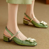 Mathilde – Chaussures élégantes à détail fleuri