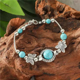 Bracelet papillon en or blanc