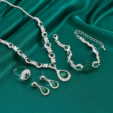 Parure Adriana Lysandra | Or blanc