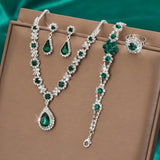 Parure Adriana Lysandra | Or blanc
