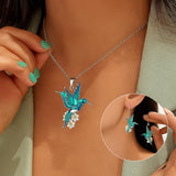 Coffret cadeau : collier pendentif caviar et boucles d'oreilles