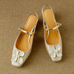 Mathilde – Chaussures élégantes à détail fleuri