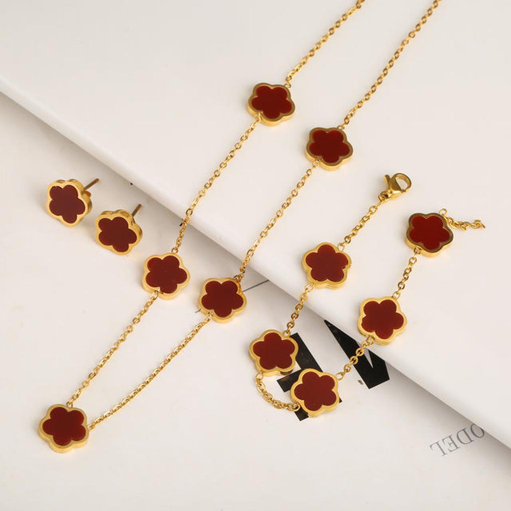 Ensemble de bijoux en forme d'arbre
