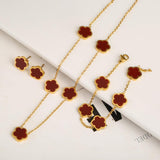 Ensemble de bijoux en forme d'arbre