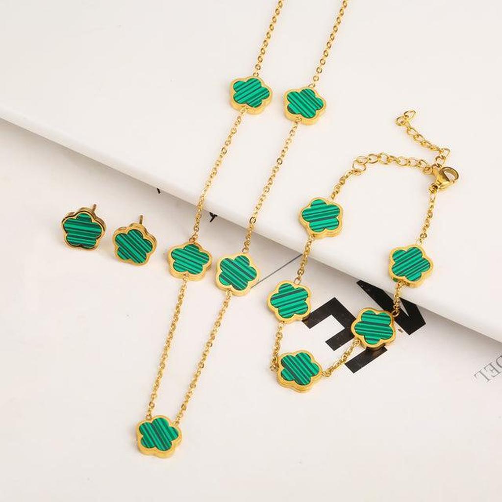 Ensemble de bijoux en forme d'arbre