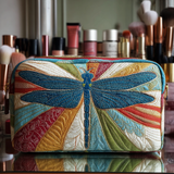Camélia - Trousse de toilette matelassée Libellule Resplendissante