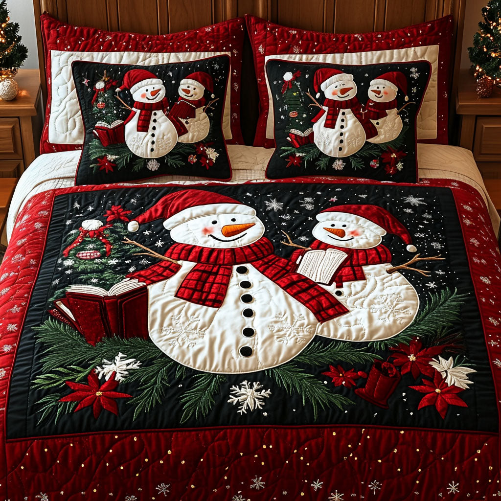 Ensemble de lit matelassé 3 pièces - Noël
