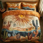 Ensemble de lit matelassé 3 pièces - Cactus à l'Aube