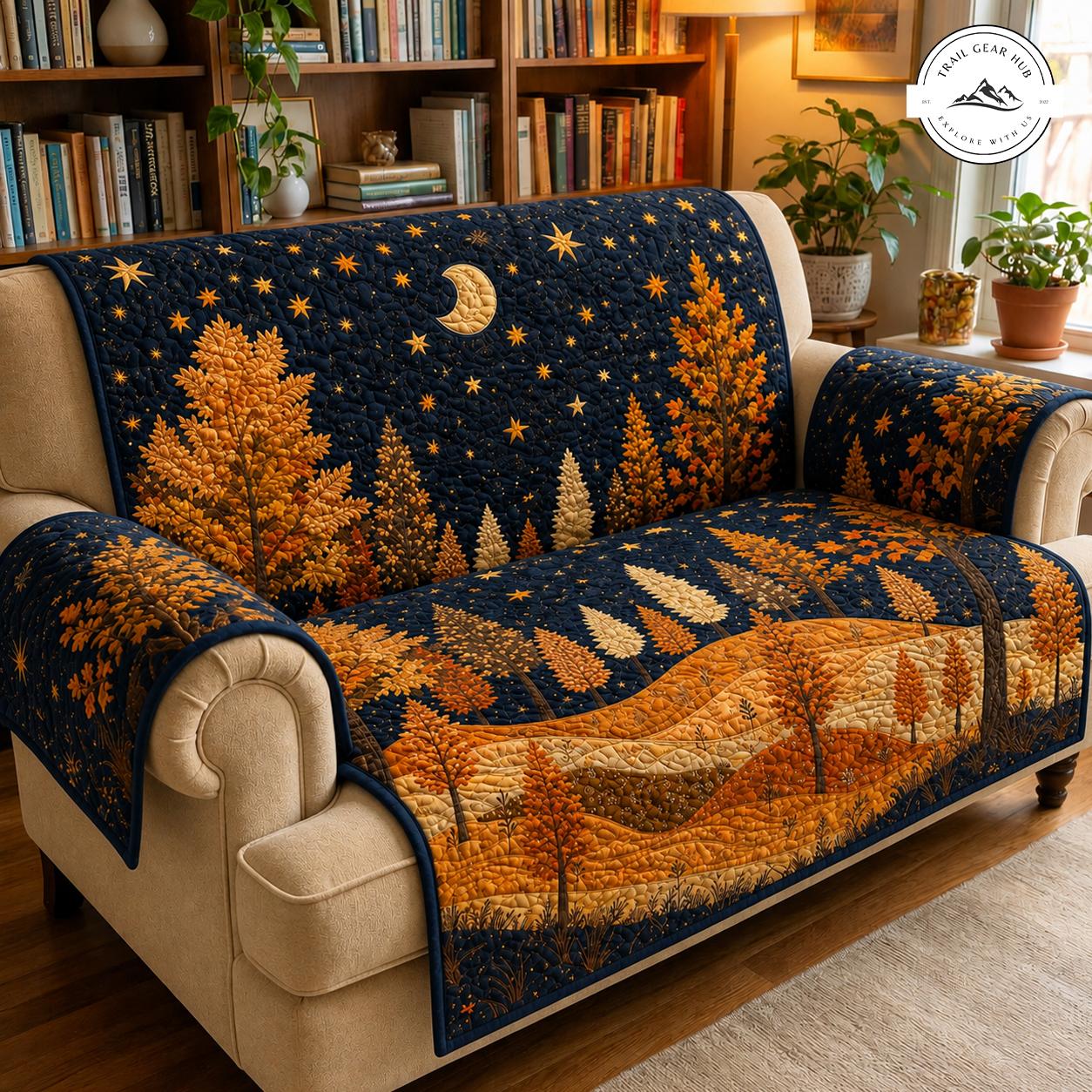 Housse de canapé matelassée Forêt d'Automne