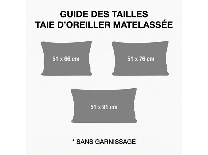 Taie d'oreiller matelassée Ours Noir Vintage