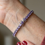 Bracelet tennis améthyste