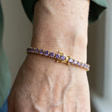 Bracelet tennis améthyste