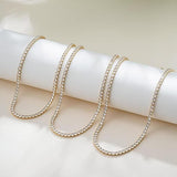 Tennis-Halskette in Gold