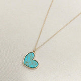 Collier « Amour turquoise » | Or