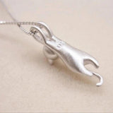 Collier ludique en or blanc