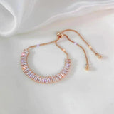 Bracelet ajustable avec zircones