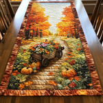 Chemin de table matelassé Citrouille Rustique – vue 4