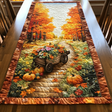 Chemin de table matelassé Citrouille Rustique – vue 4