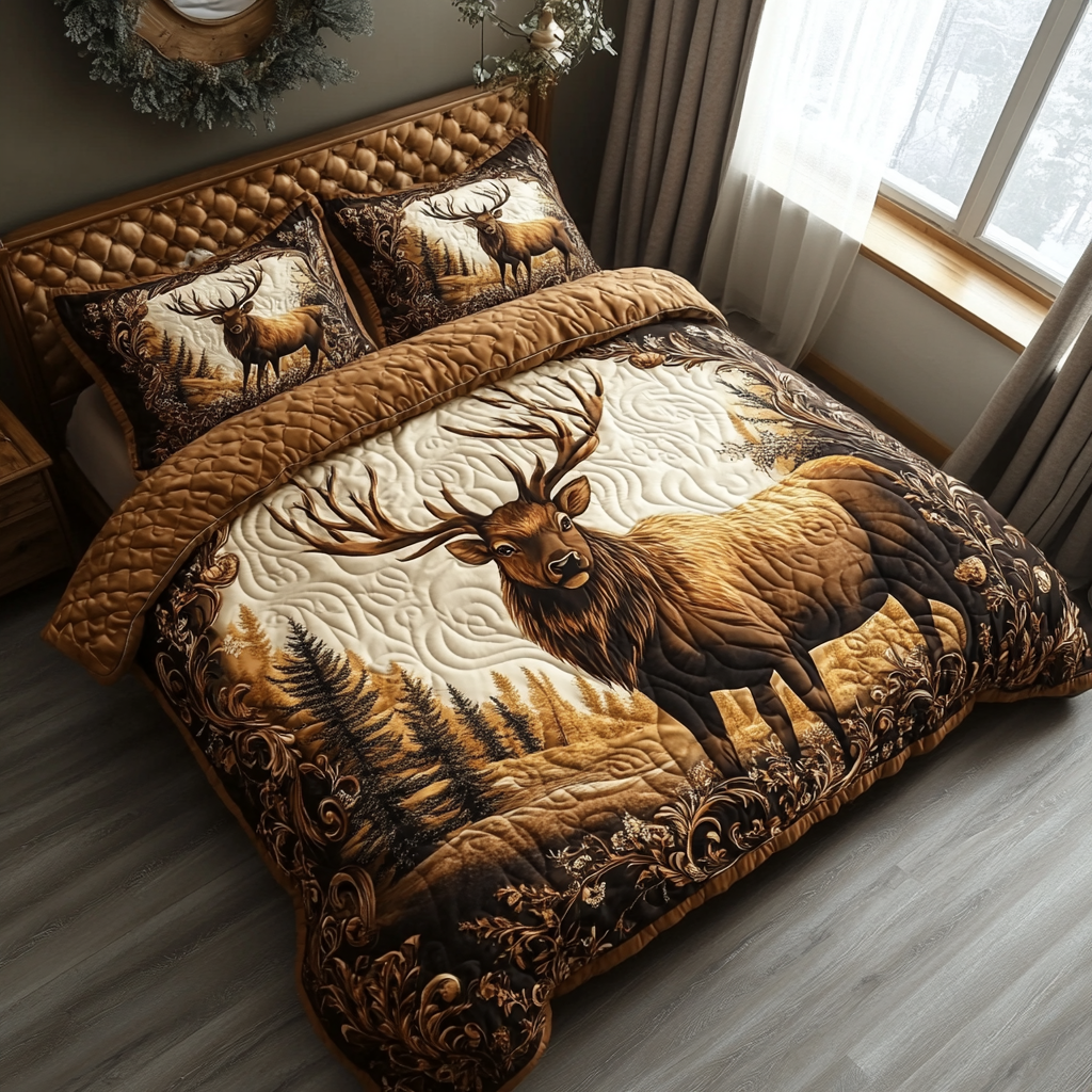 Ensemble de lit matelassé 3 pièces - Wapiti