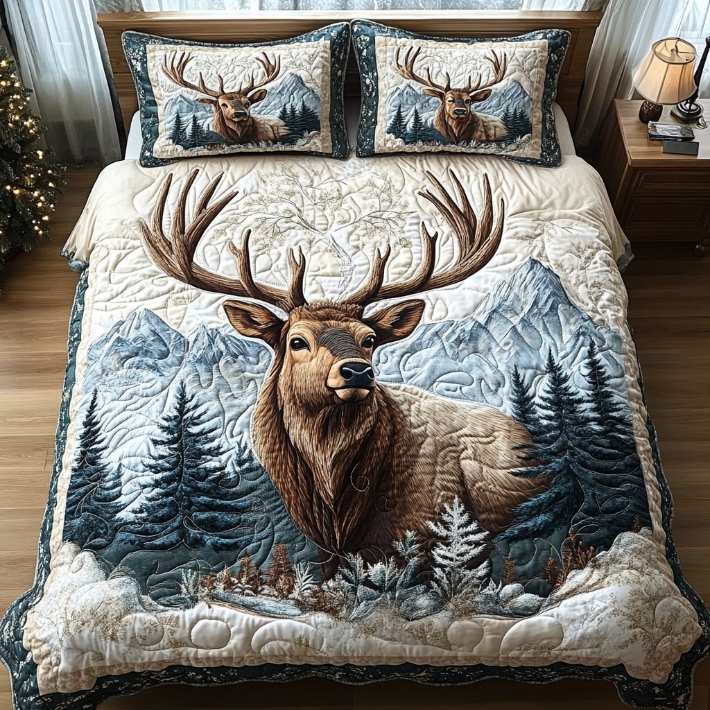 Ensemble de lit matelassé 3 pièces - Wapiti