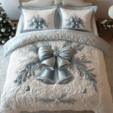 Ensemble de lit matelassé 3 pièces - Cloches de Noël