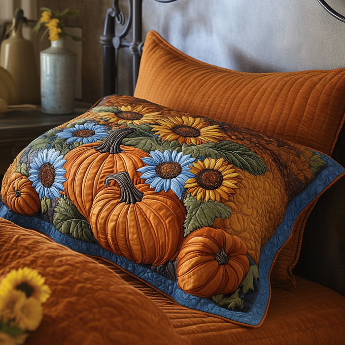 Taie d'oreiller matelassée Bonheur d'Automne