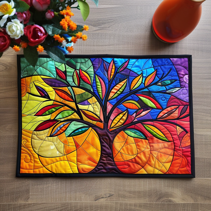 Set de table matelassé Arbre d'Automne