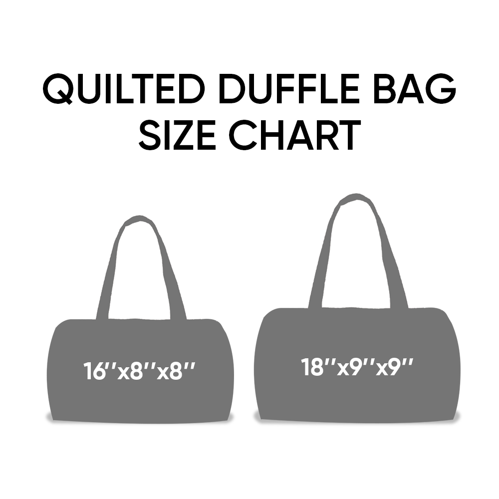 Autumn Fox & Maple Hippie Van Quilted Duffle Bag