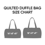 Autumn Fox & Maple Hippie Van Quilted Duffle Bag
