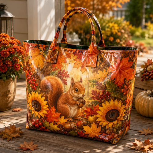 Sac cabas écureuil en PVC