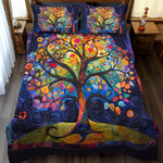 Ensemble de lit matelassé 3 pièces - Arbre de Vie Celtique Orné