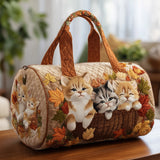 Sac de voyage matelassé Chat d'Automne