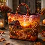 Sac cabas ferme au coucher du soleil en PVC
